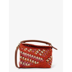 Loewe Women Paula's Ibiza-Puzzle Edge Multicolor Crochet Handbag